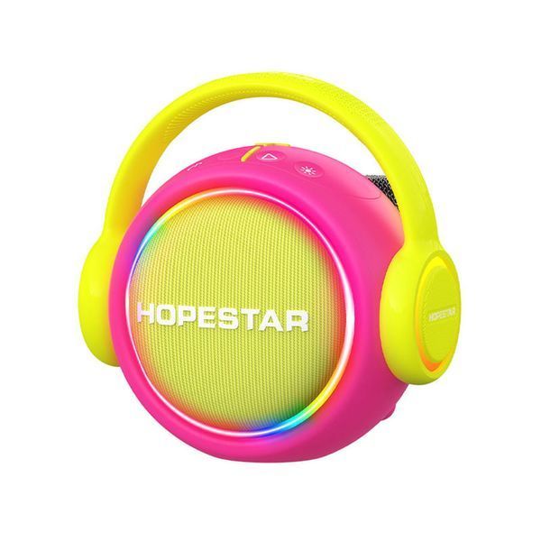 Колонка HOPESTAR S20 RGB з 2-ма мікрофонами 30W, 3600mAh (21,0*20,0*11,0 см) Розовый 65855-3 фото