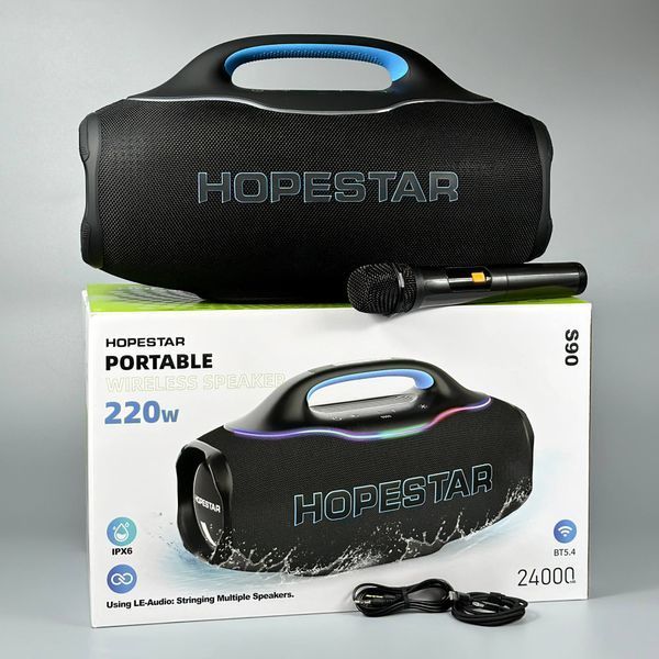 Колонка HOPESTAR S90 220W, 24000mAh (43,7*25,1*20,2 см) 63363 фото