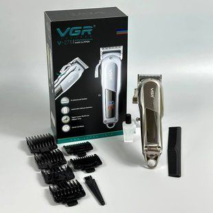 Машинка для стрижки (clipper) VGR V-278 LED Display, STRONG BATTERY (6 насадок) 67167 фото
