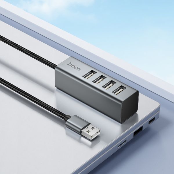 USB HUB Hoco HB1A 4in1 (USB to USB2.0*4) 63339 фото