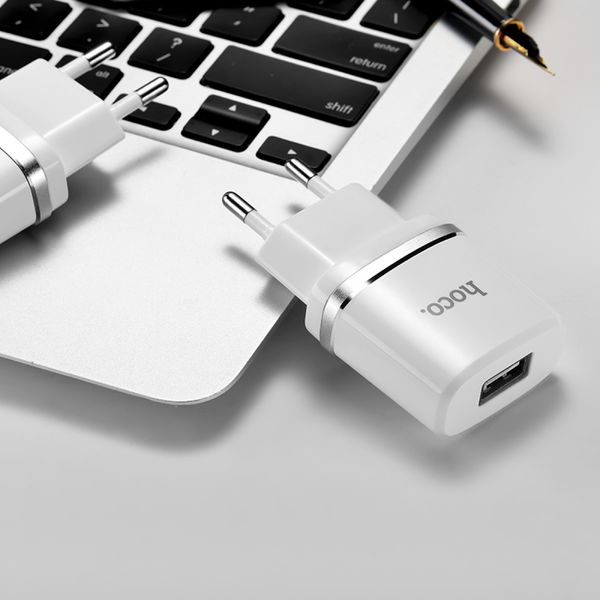 Мережевий зарядний пристрій Original Hoco C11 Lightning 1USB 1A 7599 фото