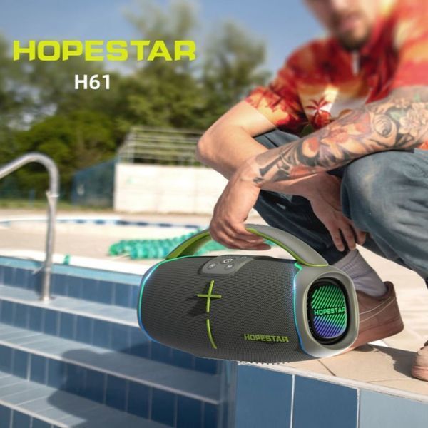 Колонка HOPESTAR H61 50W, 6000mAh (33,9*18,7*14,8 см) Черный 49421 фото