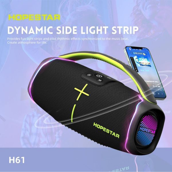 Колонка HOPESTAR H61 50W, 6000mAh (33,9*18,7*14,8 см) Черный 49421 фото