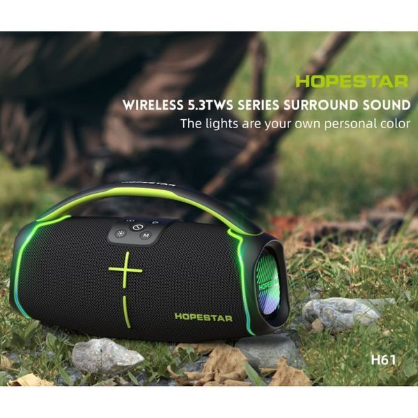 Колонка HOPESTAR H61 50W, 6000mAh (33,9*18,7*14,8 см) Черный 49421 фото