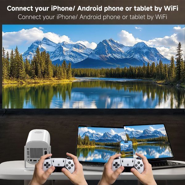 Проектор + Game S40 Ultra (Android 10, 150 Lumen, Bluetooth + WiFi) (1Gb+8Gb) 58336 фото