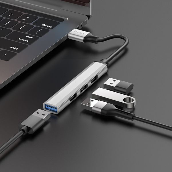 USB HUB Hoco HB26 4in1 (USB to USB3.0+USB2.0*3) 34410 фото