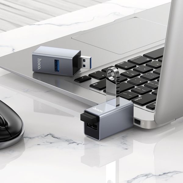 USB HUB Hoco HB54 3in1 (USB to USB2.0*2+USB3.0) 64237 фото