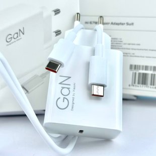 Мережевий зарядний пристрій Xiaomi MDY-12-EF 67W Gan 2 in1 USB-C & data cadel Type-C to Type-C 40660 фото