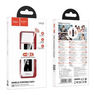 Портативний модем WiFi роутер Hoco HI43 2.4GHz, SIM card (WiFi 6), 150Mbps 66138 фото