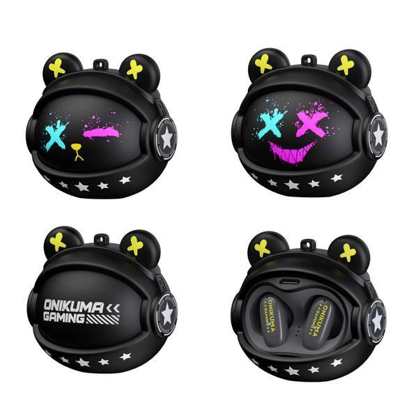 Беспроводные наушники Onikuma TX603 Spase Bear Черный 67581 фото