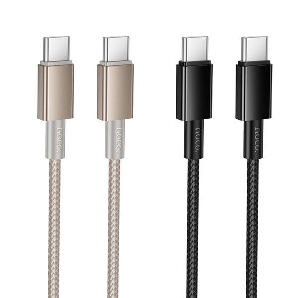Data Cable Hoco X119 Energy Type-C to Type-C 60W 1m Черный 58680 фото