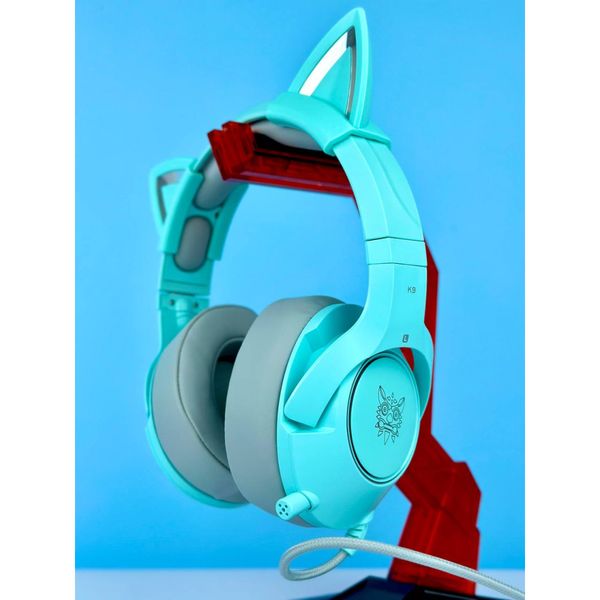 Навушники комп'ютерні Onikuma K9 Cat Ears з мікрофоном LED USB + 3.5mm Jack 31330 фото