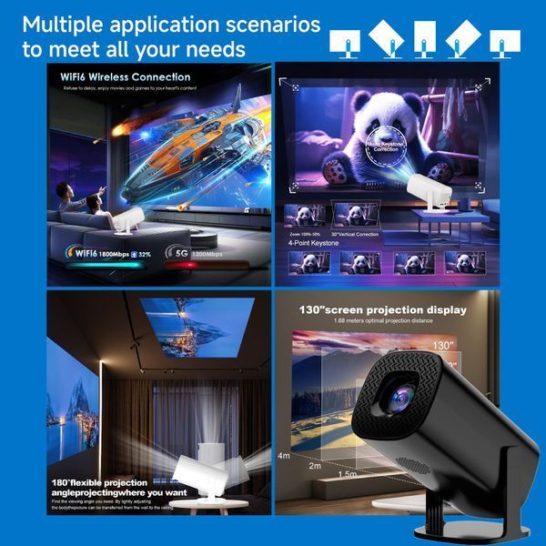 Проектор + Game P30 Ultra (Android 11, 240 Lumen, Bluetooth + WiFi) (1Gb+8Gb) 58337 фото