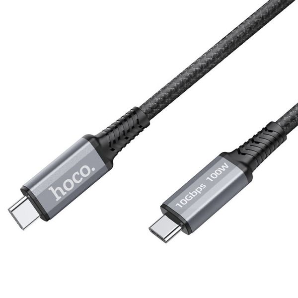 Data Cable Type-C to Type-C Hoco US01 USB3.1 GEN2 100W 10Gbps 1.2m 32552 фото