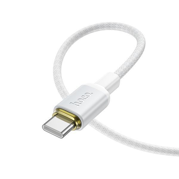 Data Cable Hoco X128 Benefit Type-C to Type-C 60W 1m Чорний 67141 фото