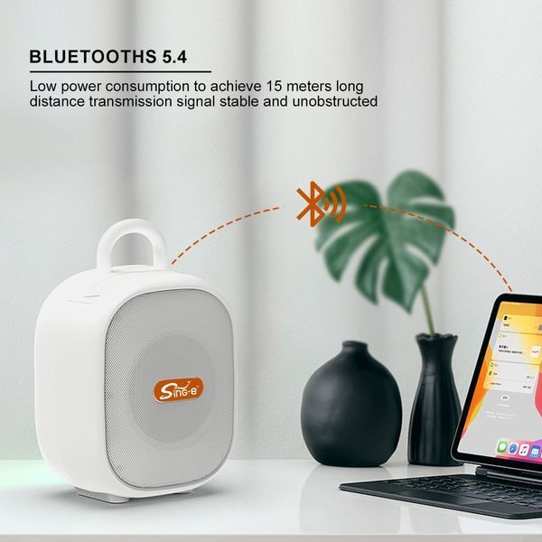 Колонка Sing-e CQS D21 15W, 2500mAh с микрофоном (16,0*10,8*8,2 см) 64586-1 фото