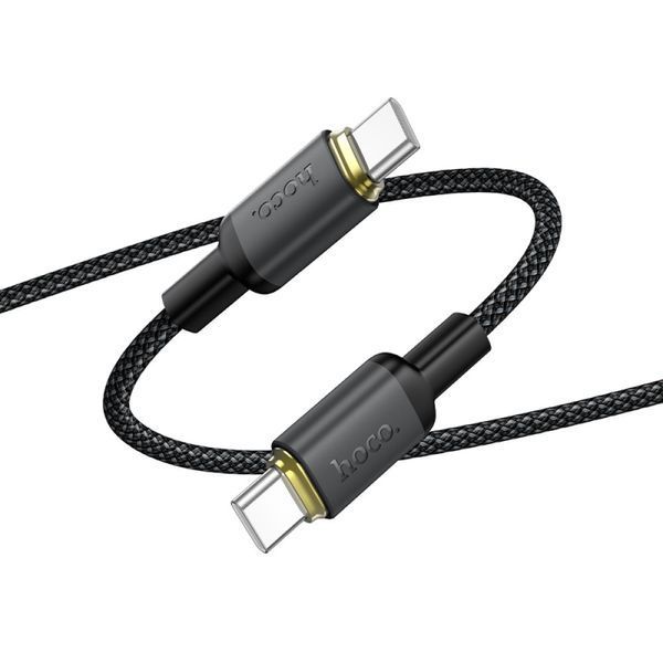 Data Cable Hoco X128 Benefit Type-C to Type-C 60W 1m Білий 67141-1 фото