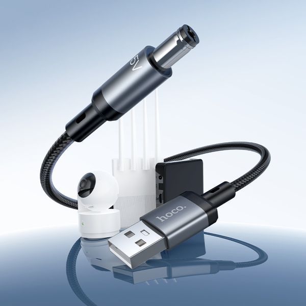 Кабель живлення для роутера та модему Hoco X129 Advantage 5V USB to DC5.5 67145 фото