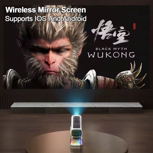Проектор K6-KTV (Android 13, 4K, 500 Ansi, Bluetooth+WiFi, 1080P) 63573 фото