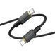 Data Cable Hoco X128 Benefit Type-C to Type-C 60W 1m Білий 67141-1 фото 6