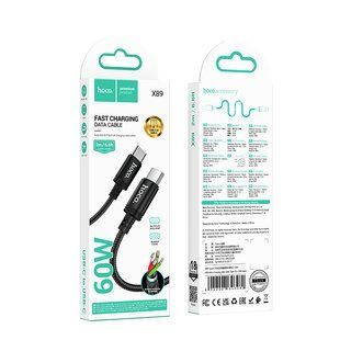 Data Cable Hoco X89 Wind 60W Type-C to Type-C 2m 56628 фото
