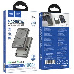 УМБ Power Bank Hoco Q34 Clever 10000mAh PD20W с беспроводной зарядкой 56305 фото