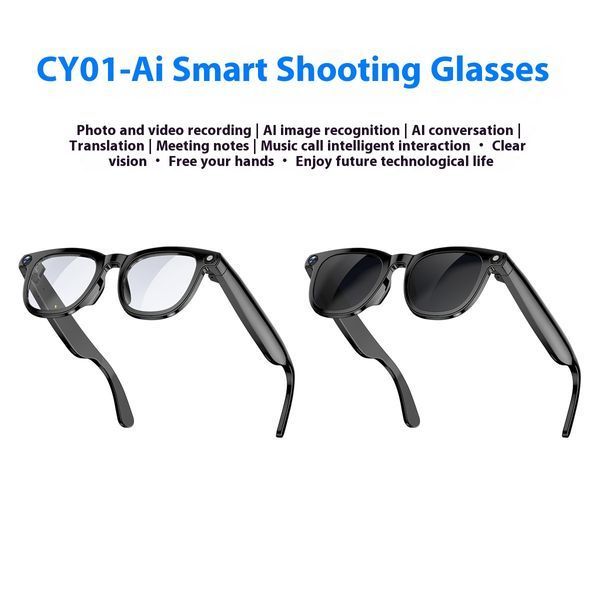 Смарт-очки Smart AI Glasses CY01 2/4Гб с фото и видеосъемкой HD-камера + дополнительные линзы 60287 фото