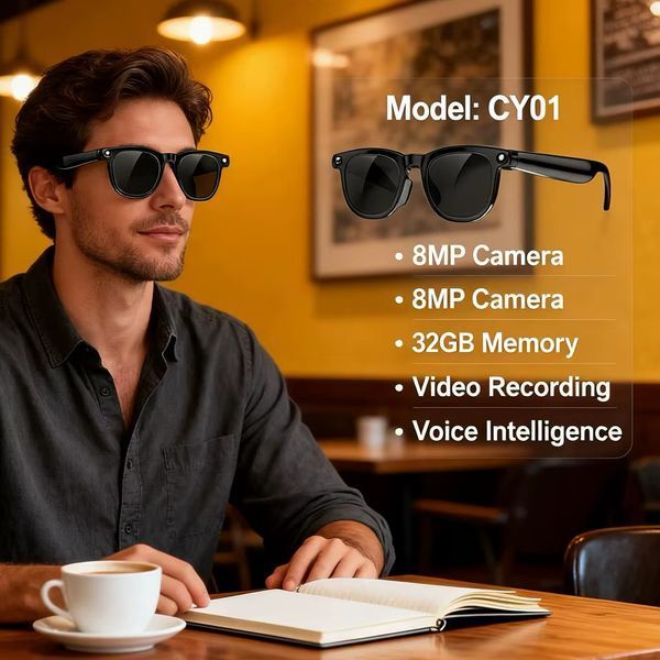 Смарт-очки Smart AI Glasses CY01 2/4Гб с фото и видеосъемкой HD-камера + дополнительные линзы 60287 фото